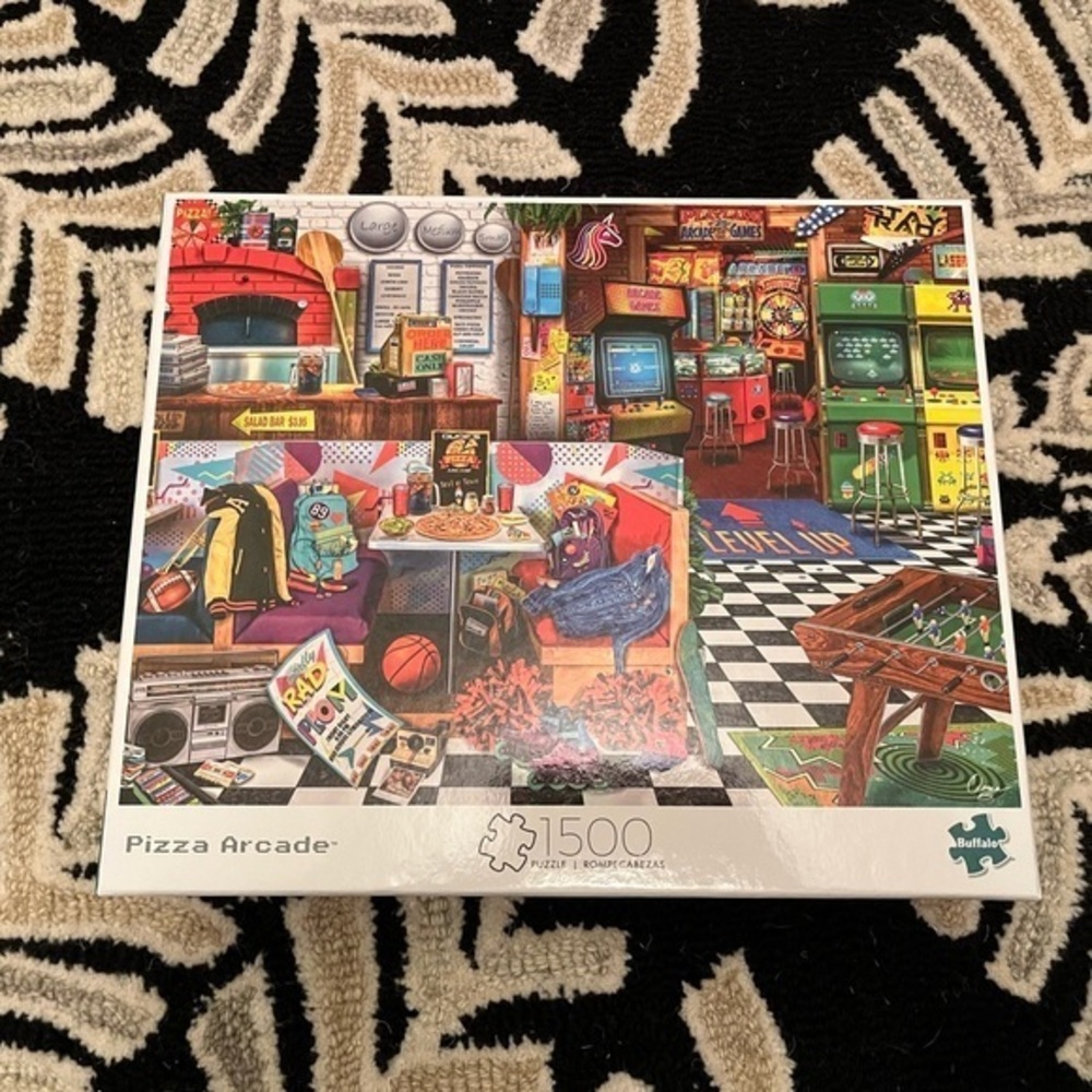 Buffalo Brand Pizza Arcade 1500 piece Puzzle